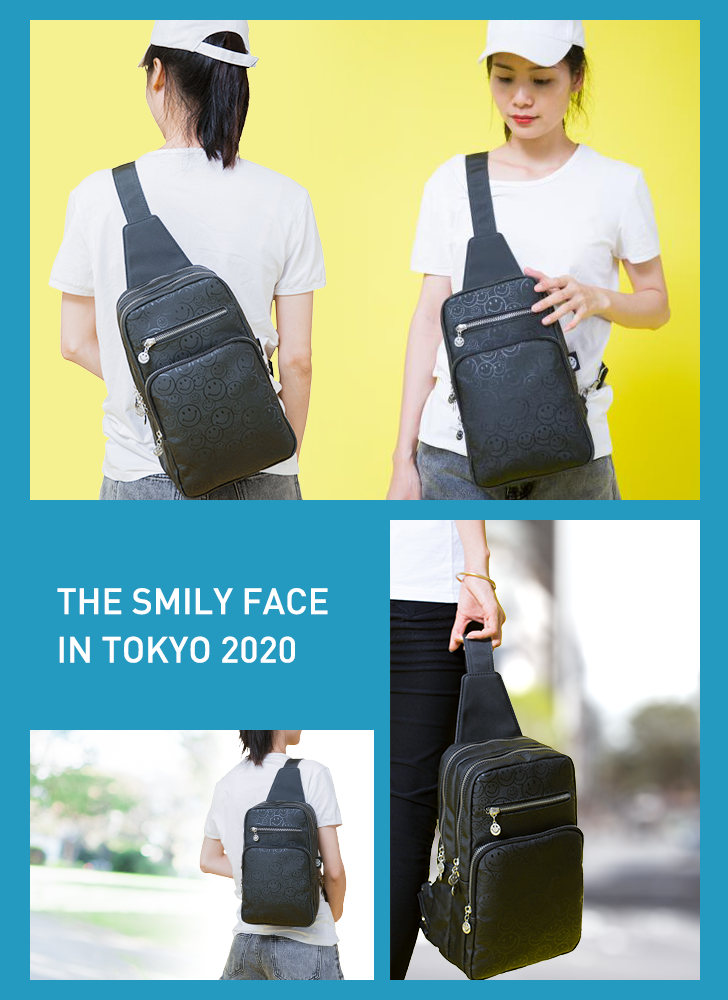 THE SMILEY FACE IN TOKYO 2020 3WAY小物ショルダーバック商品イメージ